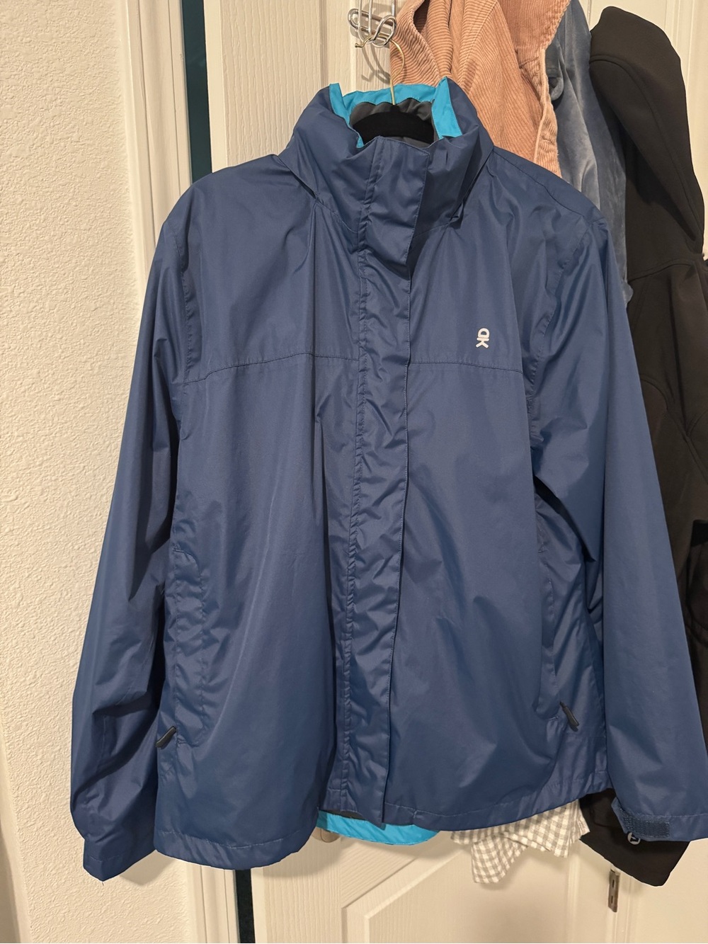 Lightweight Navy Blue Windbreaker